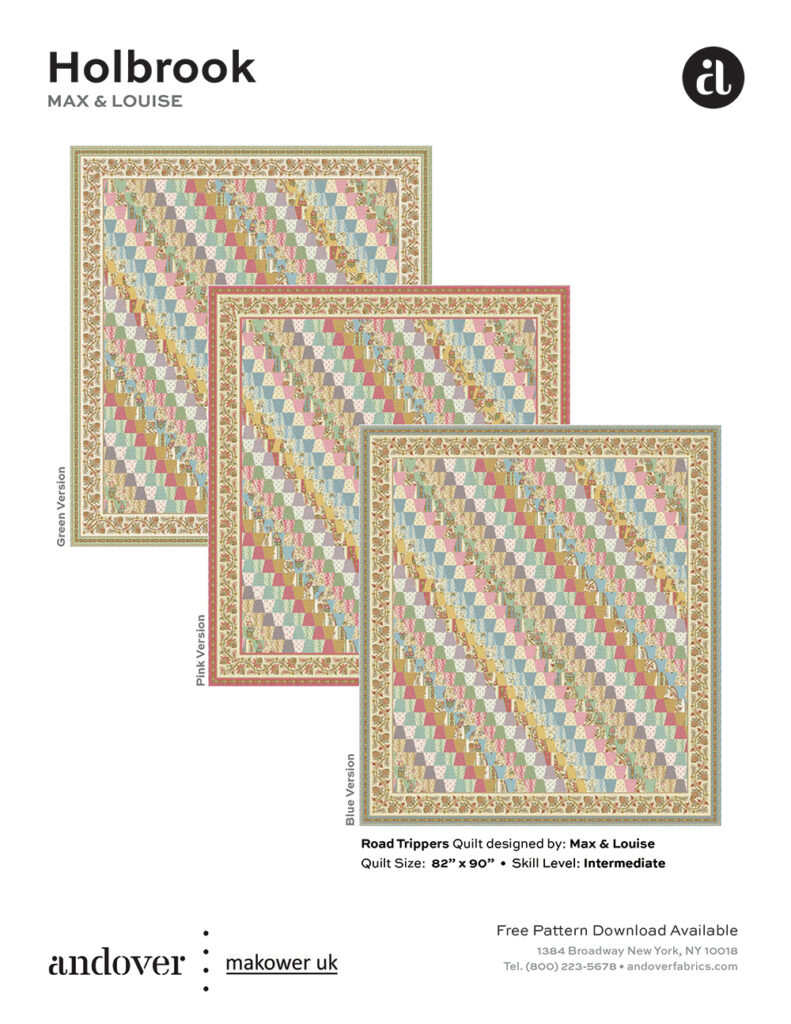 Holbrook by Max and Louise - pattern from Andover