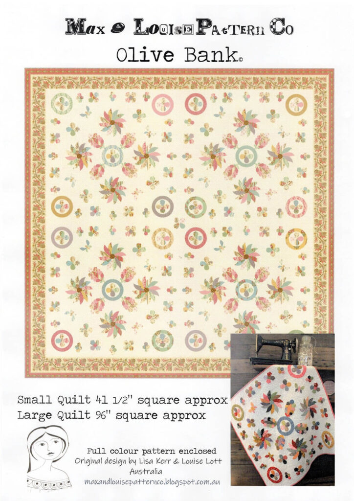 Olive Bank applique pattern by Max and Louise Pattern Company